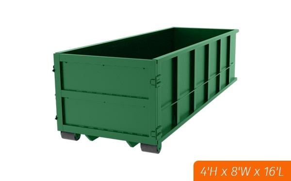 our pricing for 15 yard dumpster rentals varies based on location and rental period